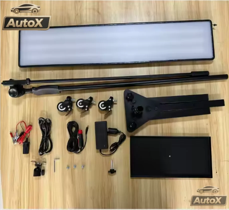 

Auto X High Quality Dent Light Tools Dent Lamp Line Board With Strips Dent Repair Tool Kit Lamp Reflective Line Border PDR kit