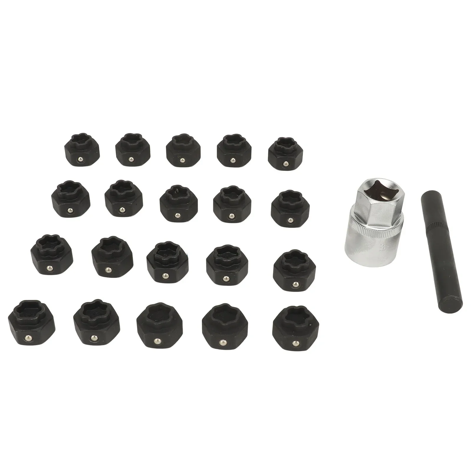 

22Pcs High Strength Anti-Rust Wheel Locking Nut Key Kit for F-Series Chassis Vehicles Automotive Repair Tool
