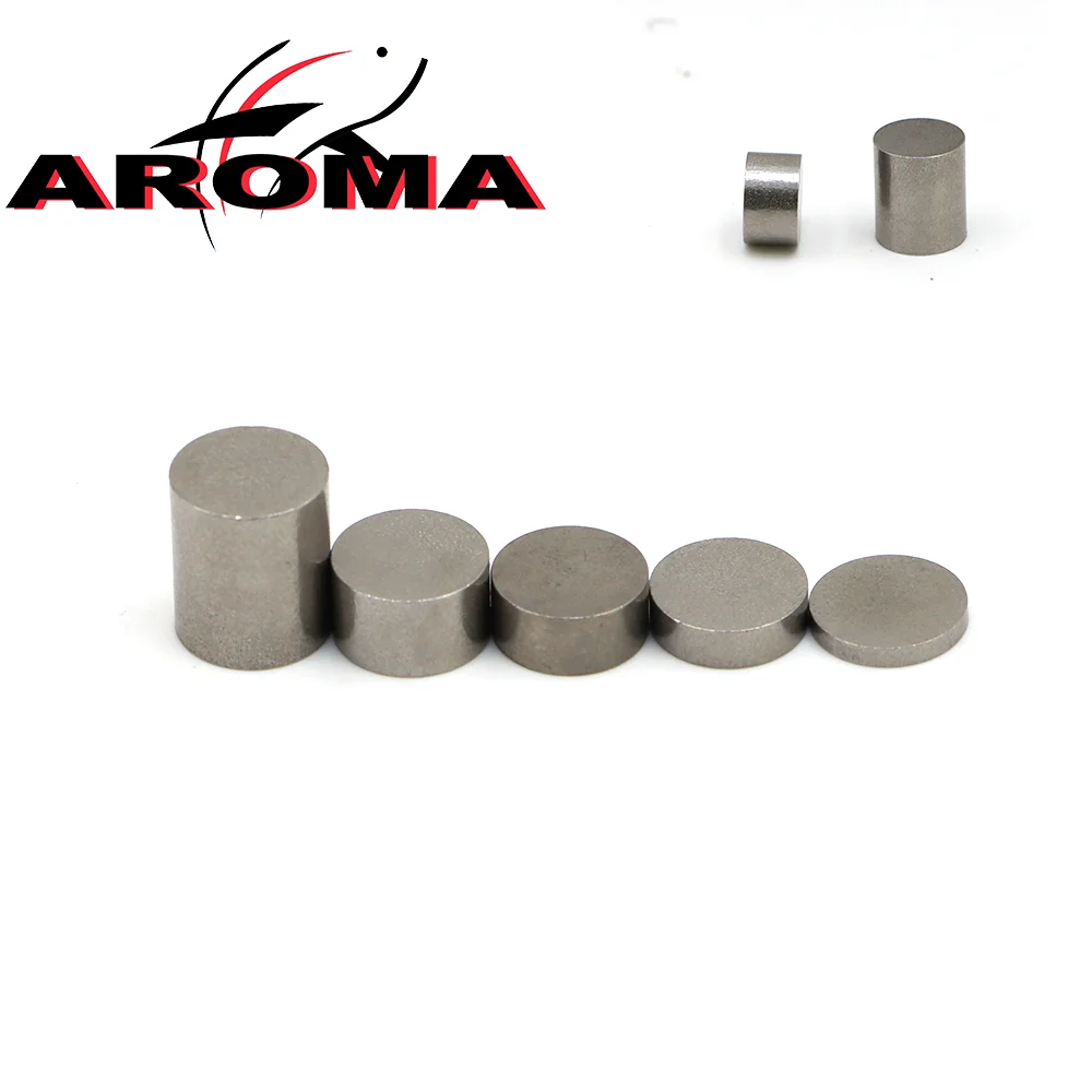 AROMA 5PCS Tungsten Weights for Pinewood Car Cylinders Derby Weight Wood Car Incremental Tungsten Putty Weights DIY Tackel