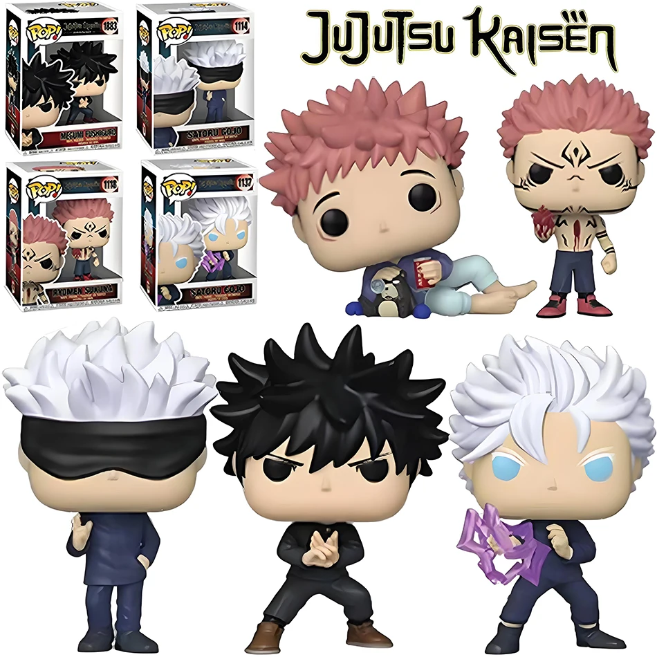 Anime Jujutsu Kaisen Figure Toys Yuji Itadori Satoru Gojo Nobara Kugisaki Desktop Decoration Doll PVC Model Christmas Gift