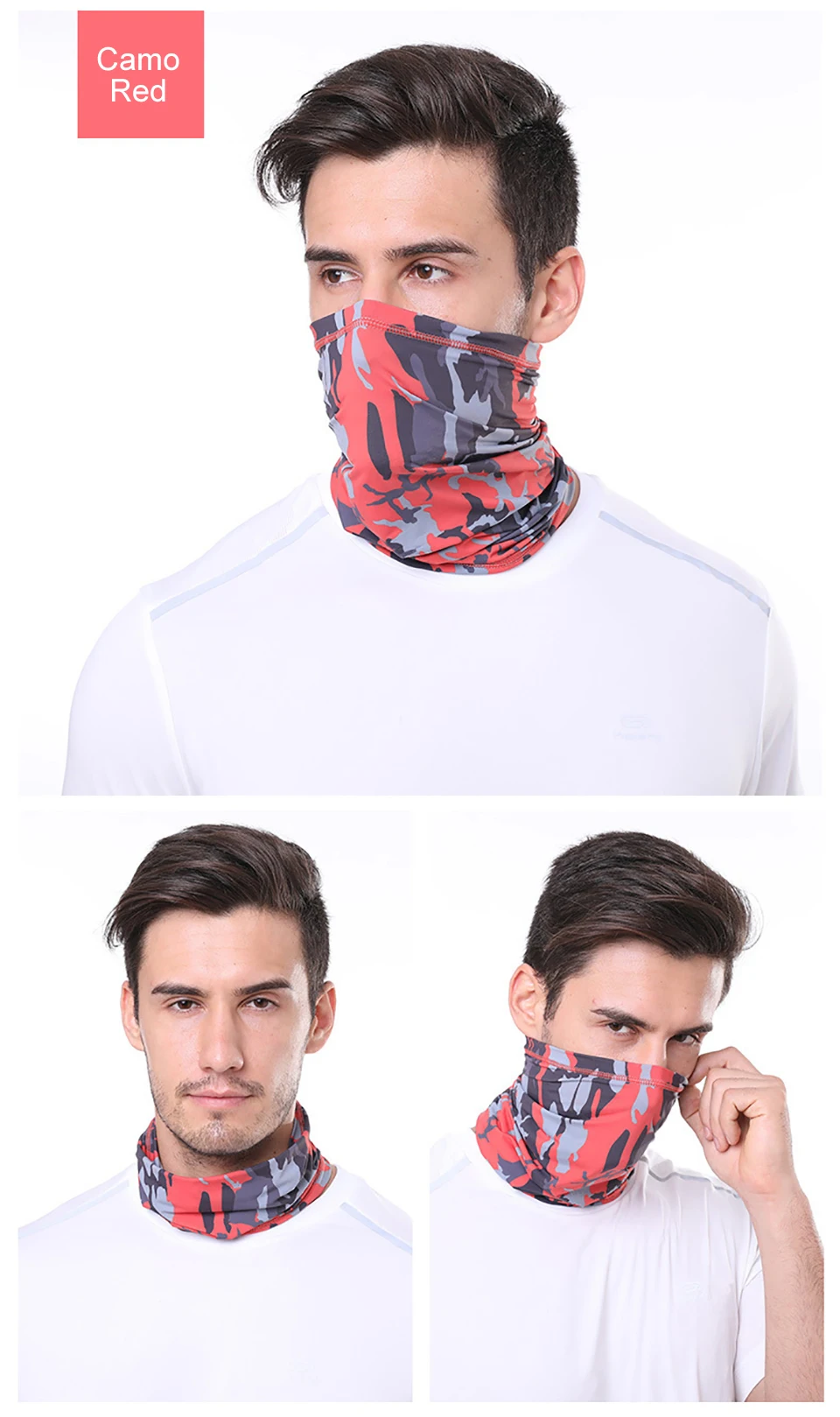 GTUBIKE Eisseiden-Bandana, atmungsaktiver UV-Schutz, Wandern, Gesichtsmaske, Outdoor-Sport, Sonnenschutz, Angeln, Gesichtsbedeckung, Schal – Detail 18