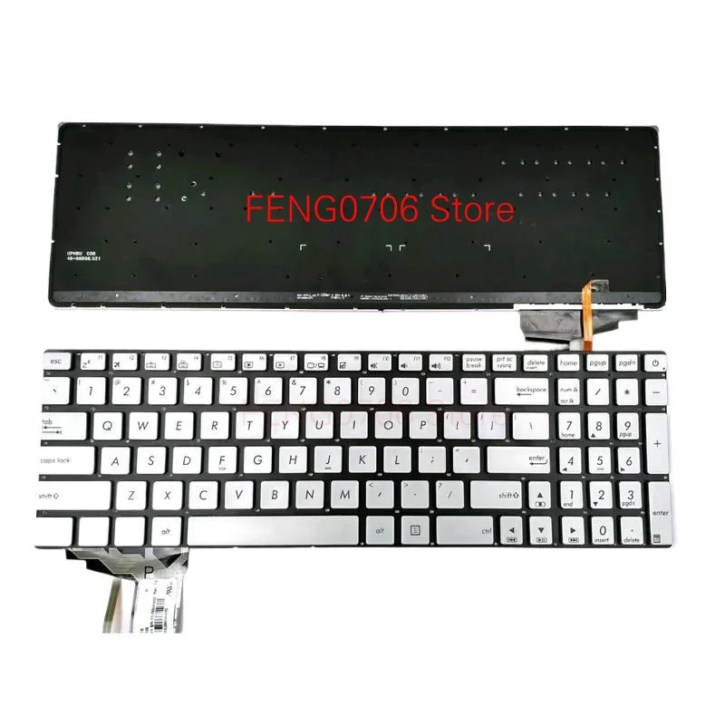 F новая клавиатура для ноутбука Asus N551 N551J N551JB N551JK N551JM N551JQ N551JW N551JX N551V Series Silver US с подсветкой без рамки F новая клавиатура для ноутбука Asus N551 N551J N551JB N551JK N551JM N551JQ N551JW N551JX N551V Series Silver US с подсветкой без рамки