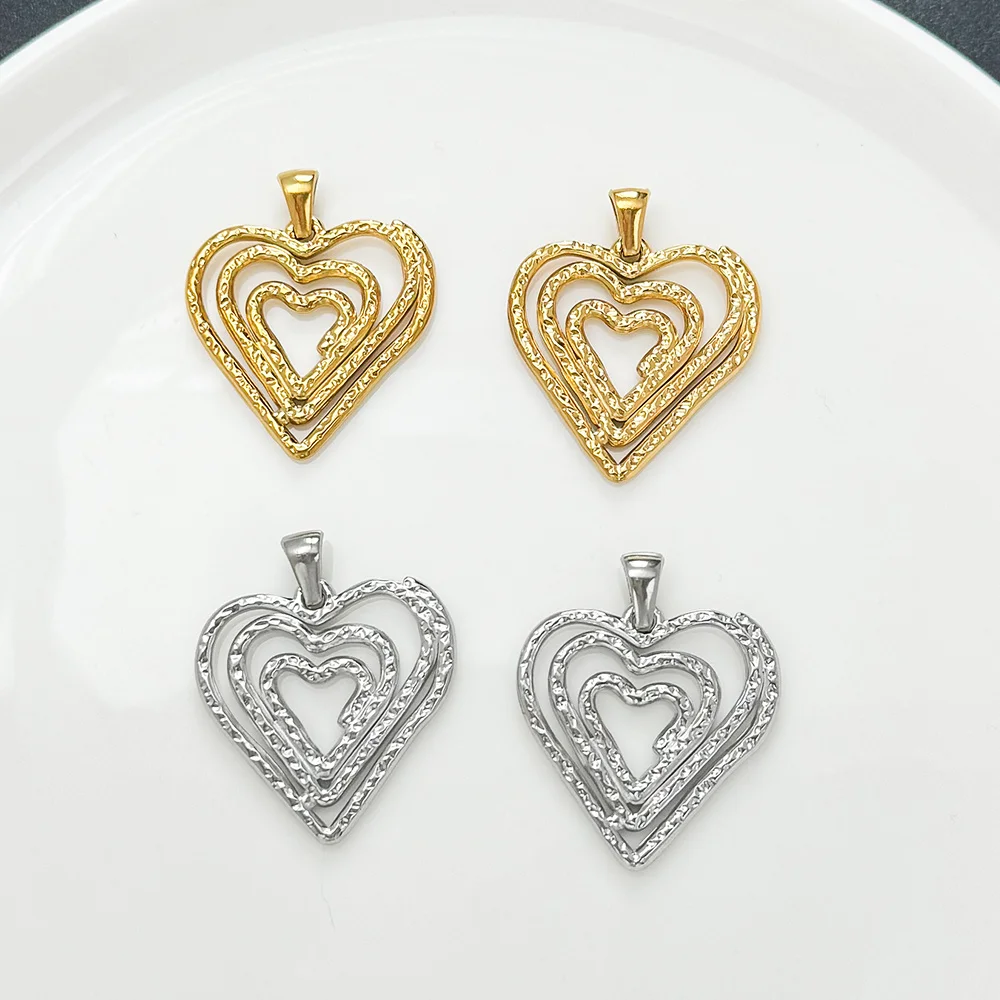 

Cordial Design 50Pcs 26*31MM DIY Charms For Necklace/Stainless Steel/Hand Made/Heart Shape/Jewelry Findings & Components #195136