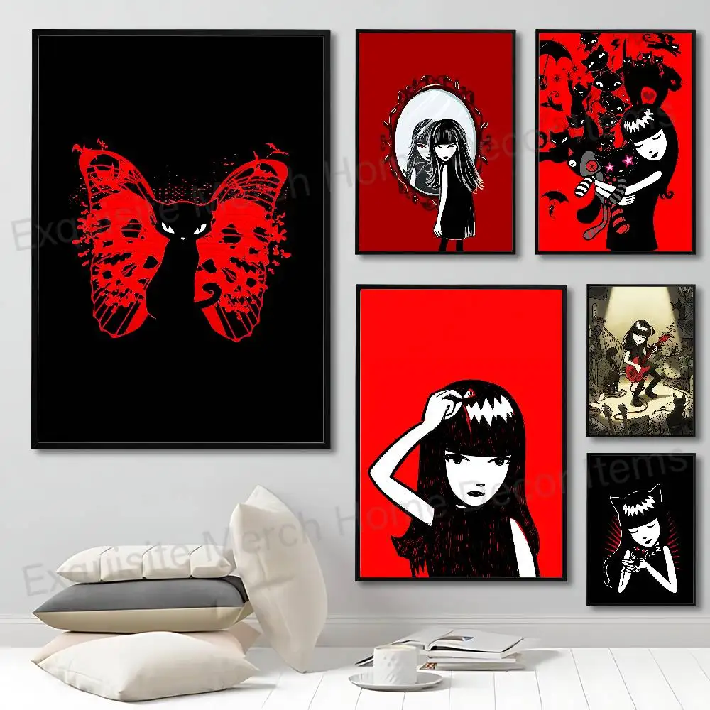 E-Emily The S-Stranges Poster Fancy Wall Sticker for Living room bar retro decorative painting room