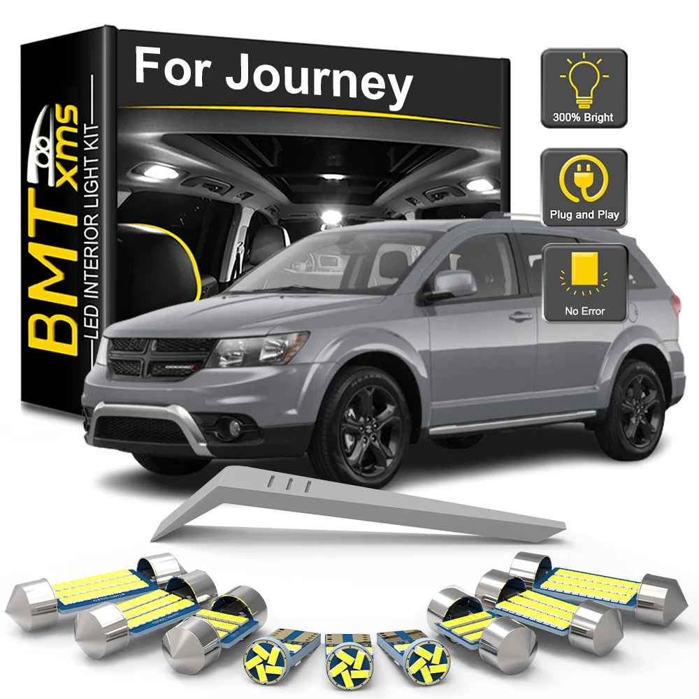 

BMTxms 14Pcs Car LED Interior Light Trunk Bulb Kit For Dodge Journey 2009 2010 2011 2012 2013 2014 2015 2016 2017 2018 2019 2020