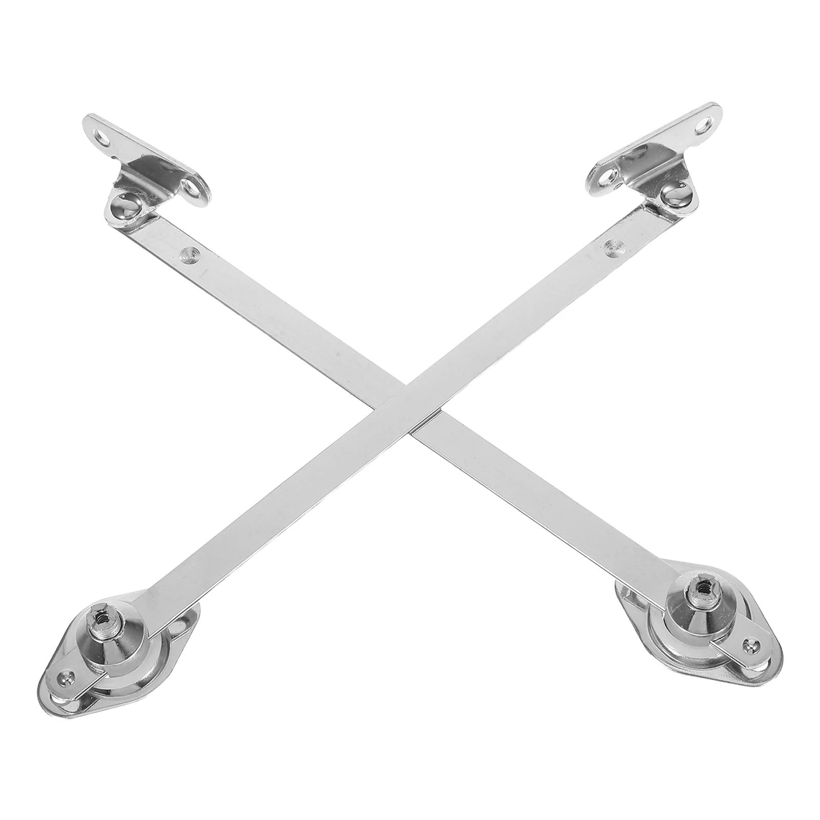 

2pcs Cabinet Door Support Hinges Sturdy Zinc Alloy Slide Rail Heavy Duty Furniture Hidden Hardware Kitchen Bath Storage