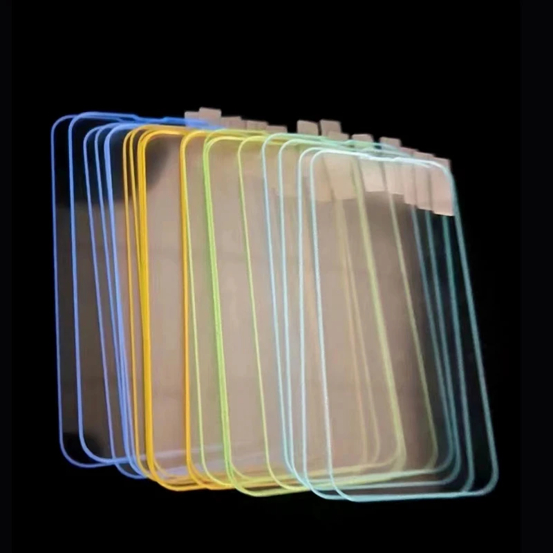 3D 형광 발광 강화 유리 스크린 보호대, 아이폰 16, 15, 14, 13, 12, 11 프로 미니, XS 맥스, XR, 7, 8 플러스용, 3 개