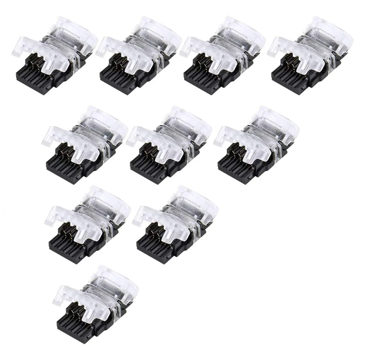 

10pcs LED Strip Connector 2/3/4/5/6Pin LED Terminal Connector For 8mm 10mm 12mm Waterproof WS2811 WS2812B 5050 LED Strip Light