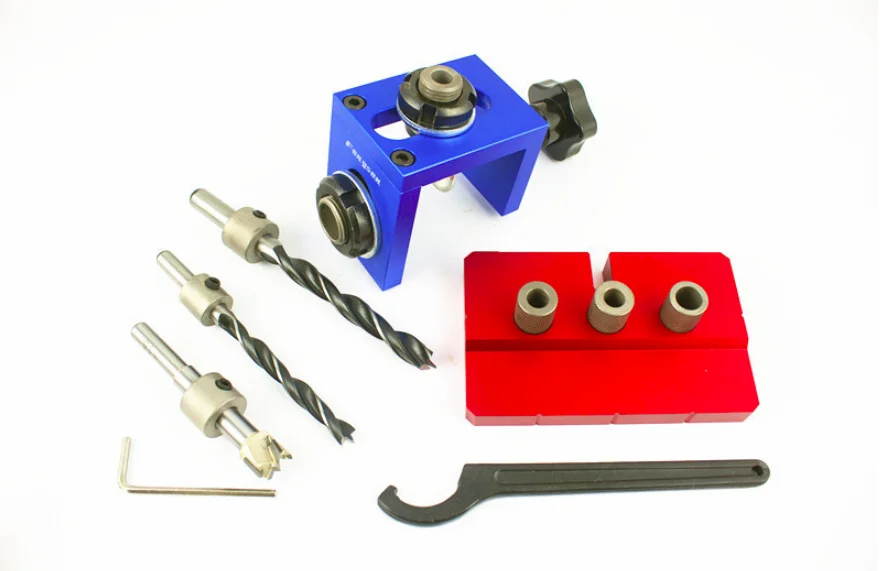 Woodworking Punching Locator Precise Self Centering Drill Dowel Jig Carpenter Drilling Set