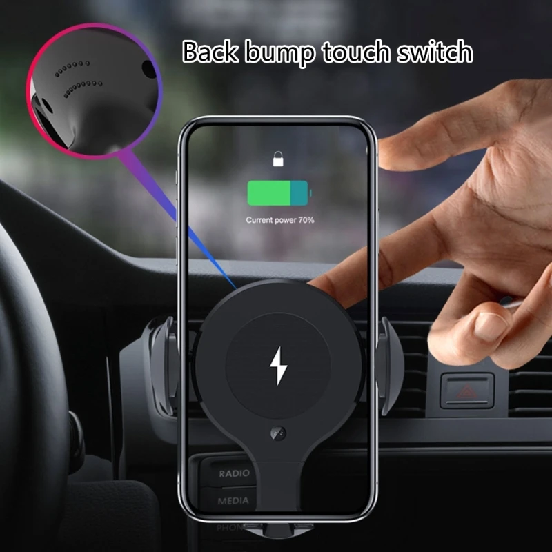 Car Wireless Charging Auto Mount Phone Holder 10W Phone Inductions Fast Charging