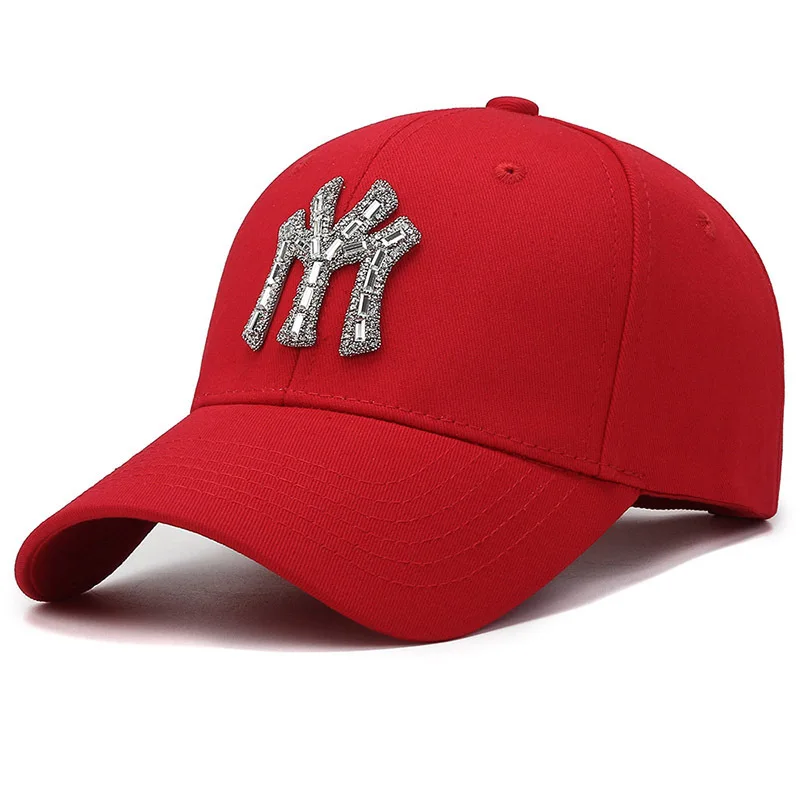 Neue MY Diamond Studded Damen-Baseballmütze, Outdoor-Sporthüte, modische und trendige, lässige Entenzungenkappen für Herren – Detail 8