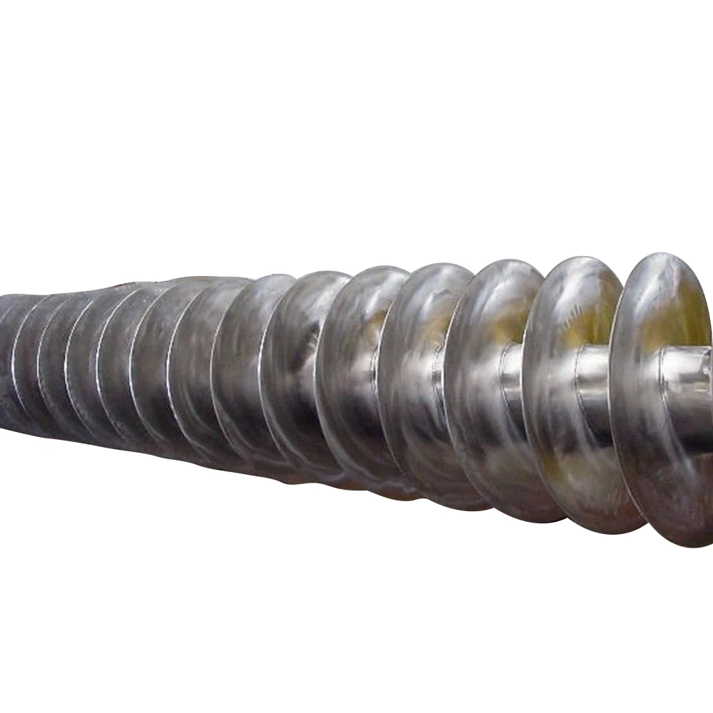 oem designed shaftless auger blades with a spiral configuration for efficient material conveyance high-strength materials