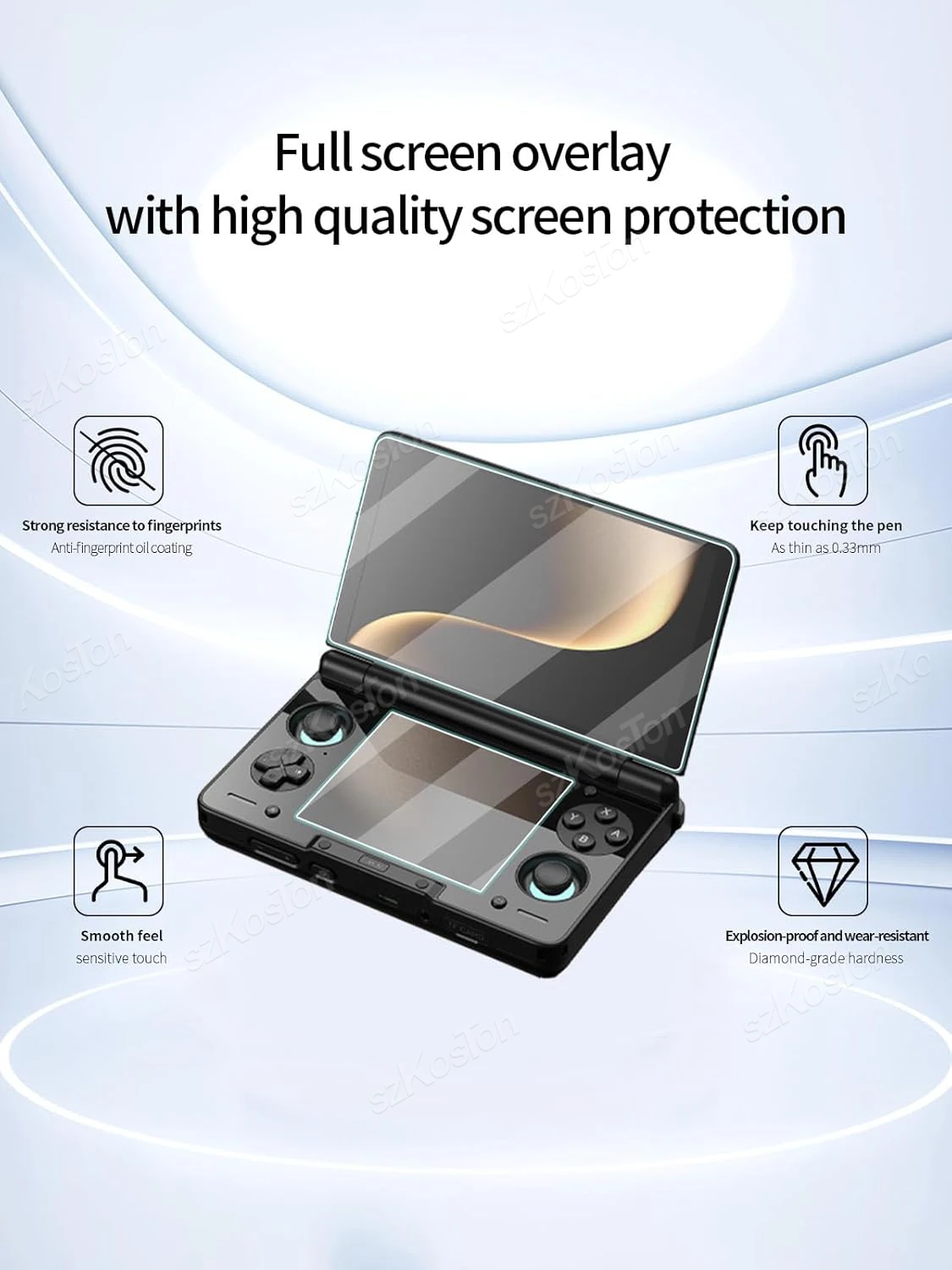 2in1 For AYN THOR Flip Dual Screen Game Console Tempered Glass Screen Protector Anti-Scratch for AYN THOR Gaming Accessories