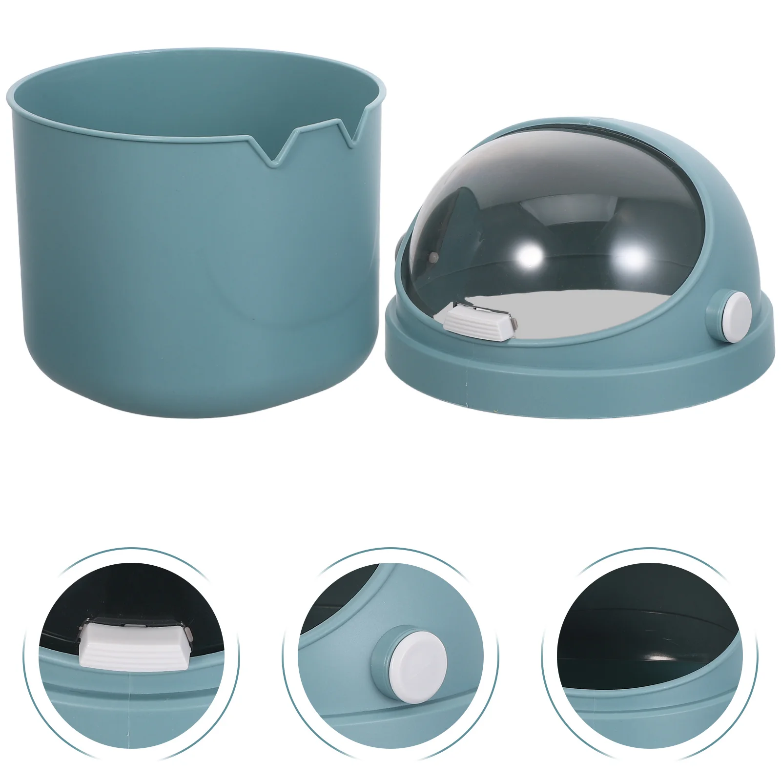 

Mini Desktop Trash Can 8.25X5.50X5.50" Compact Plastic Garbage Bin With Lid Small Wastebasket For Office Study Bedside