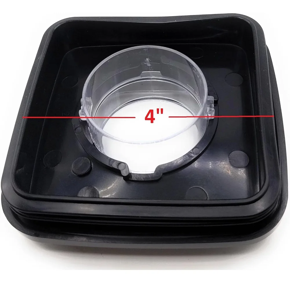 Repalcement Blender Square Lid 4665 Black Square Jar Lid and Center Cap Compatible with Oster and Osterizer Blenders 4\