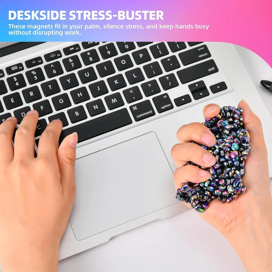 550pcs Fidget Toys for Adults TeensWeak Magnetic Balls Ferrite Putty Colorful Str Relief Sensory Toys for Autism ADHD Anxiety M