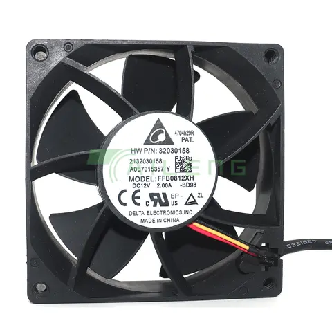 델타 ffb0812xh 8025, 고속 대용량 풍량, 강제 압력 냉각 선풍기, 12V 2A, 80mm, 8cm Best5