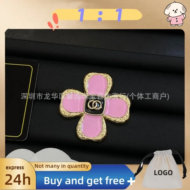 

Retro Camellia Brooch Female Internet Celebrity Instagram Fashion Dopamine Brooch Chest Flower Western Style Colorful Trend
