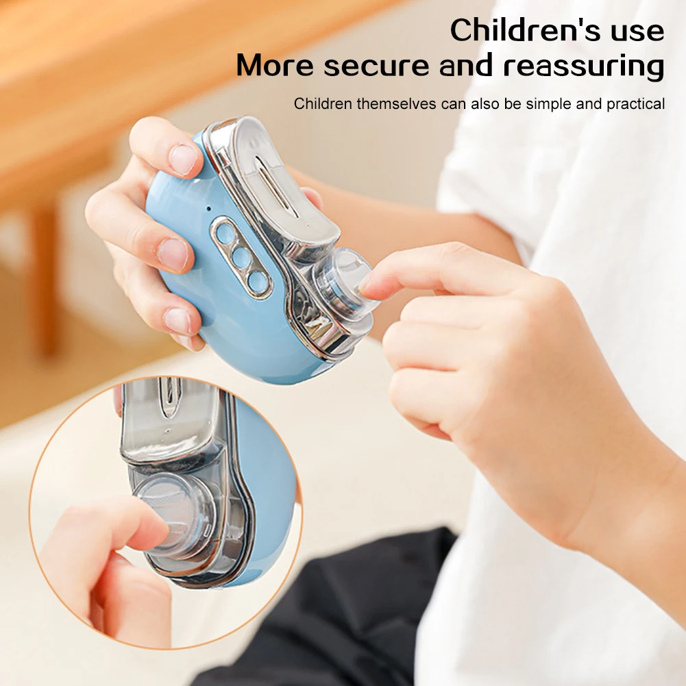 4 in 1 Electric Nail Grinder Baby Safe Nail Trimmer with U-V Light Dual-Head 3 Speed Display Automatic Nail Grinder