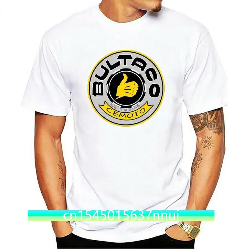 

Casual Retro Bultaco Pursang T Shirt men Bultaco Pursang logo T-shirt homme Spainish motorcycle Tee Super Motor tee shirt hombre