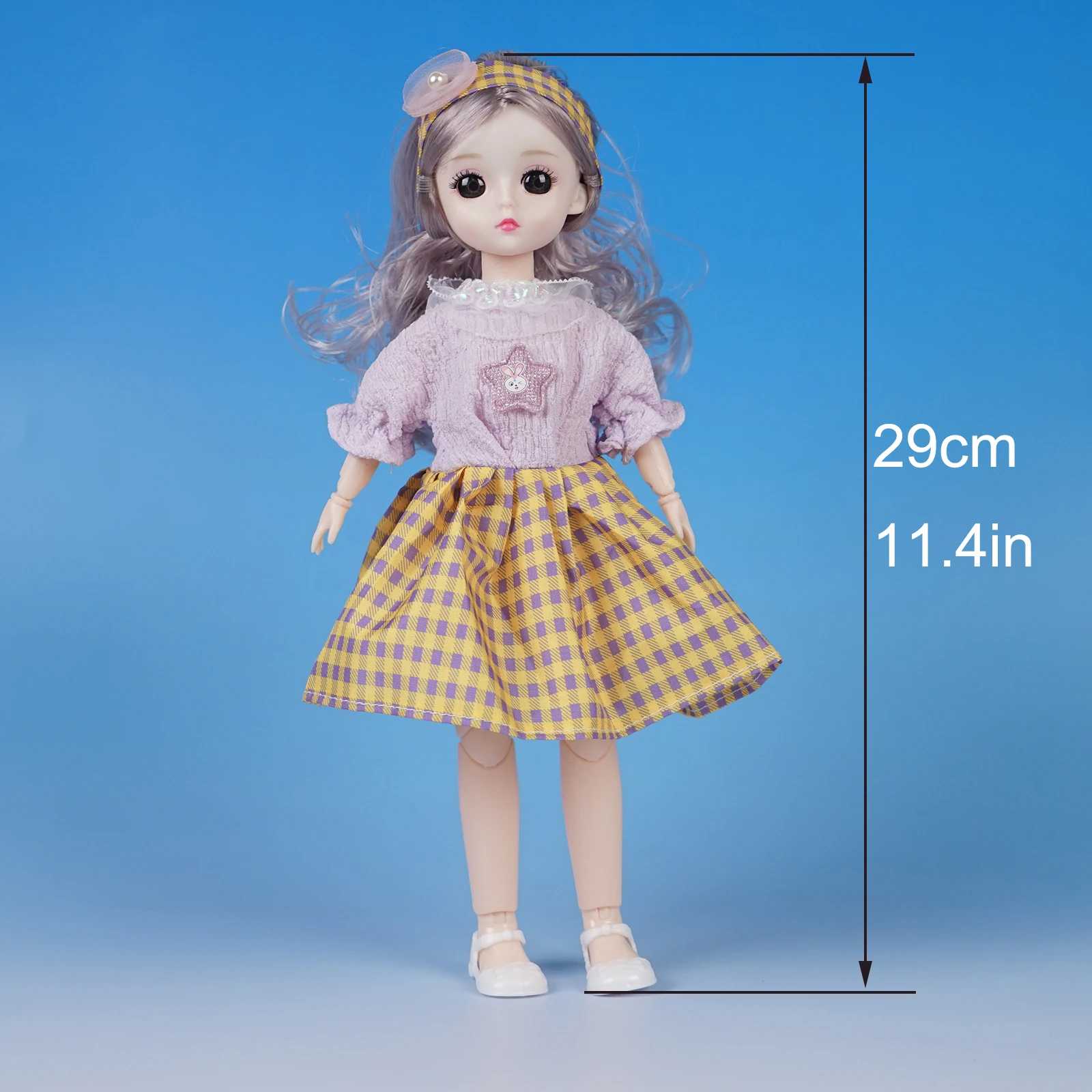 Fashionable Spherical Joint Doll for Kids, BJD, DIY, bonito, animal, menina, fofo, princesa, Natal, crianças, 1:6