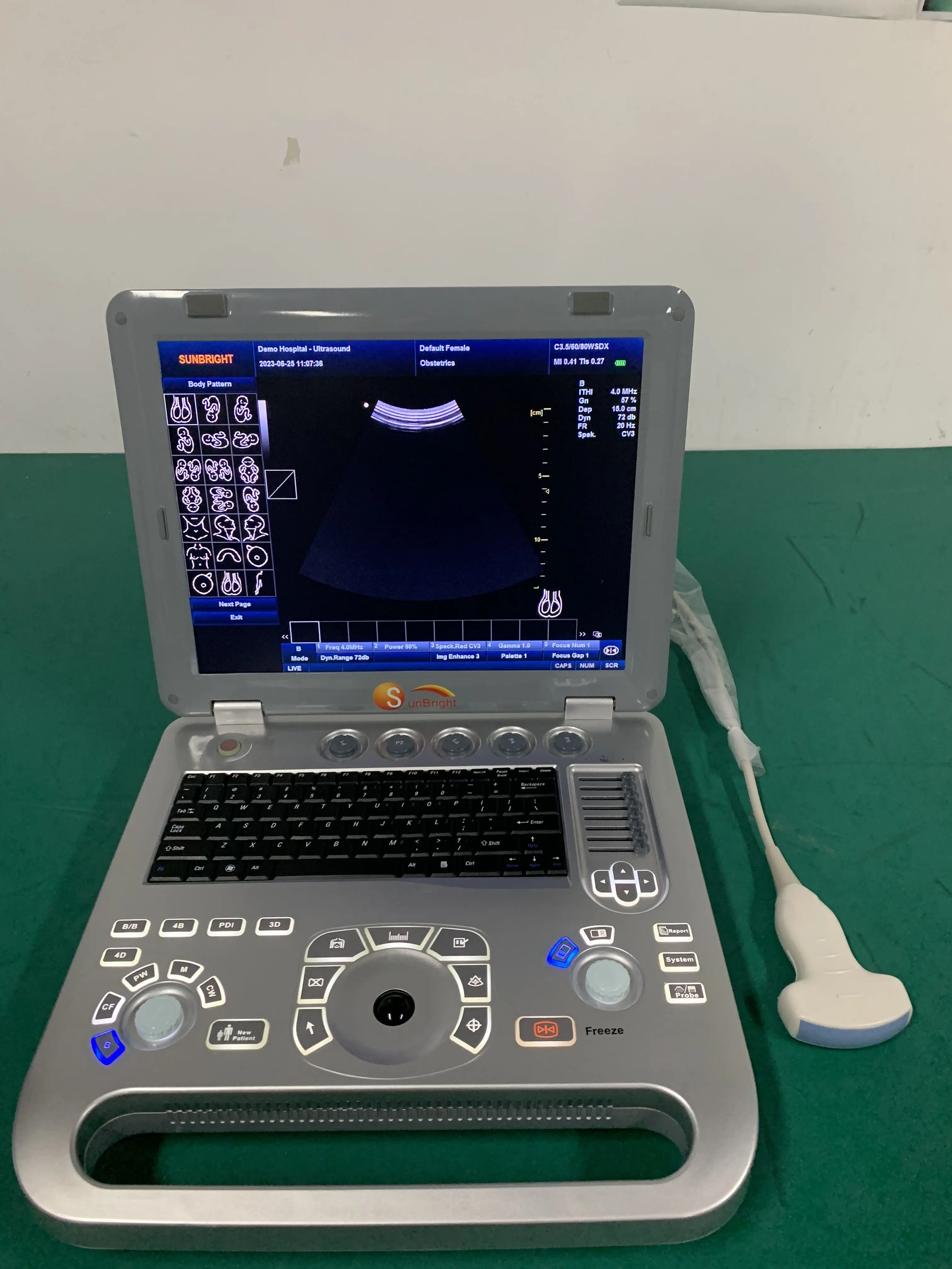 Best Price SUN-800F Digital Vet Ultrasonic B/W Portable Ultrasound Machine for Pet Hospital