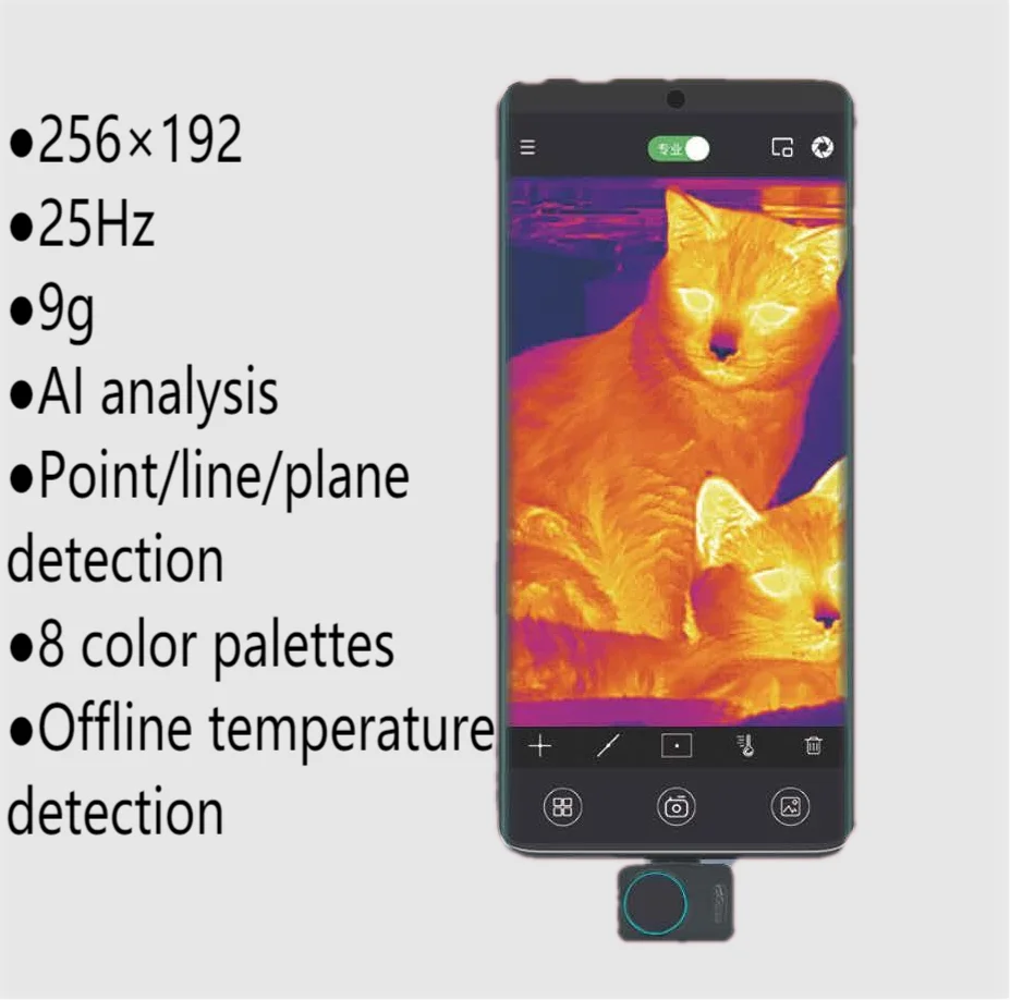 thermal camera for phone Android mini size electric inspection