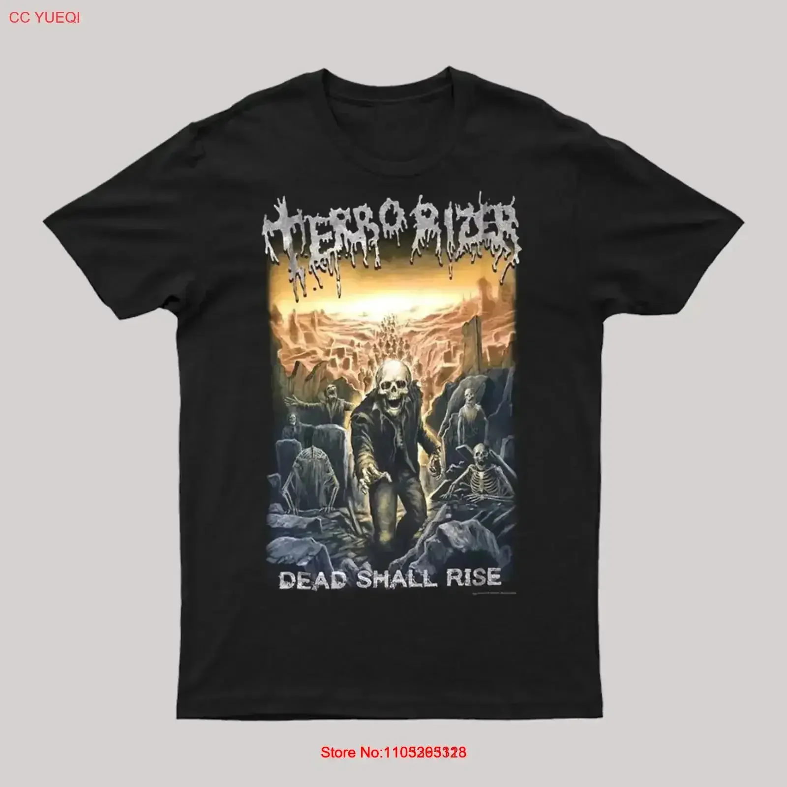 TERRORIZER Dead Shall Rise T Shirt Black S 5XL 1P0735 vintage Washed Stylish fashion homme streetwear graphic Slightly vintage