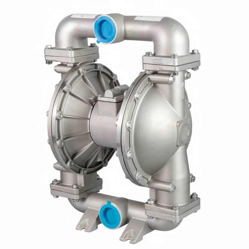 2 Inch AODD Stainless Steel Pneumatic Diaphragm Pump for Hot Water Chemical Resistant Low Pressure for Industrial Use Wastewater