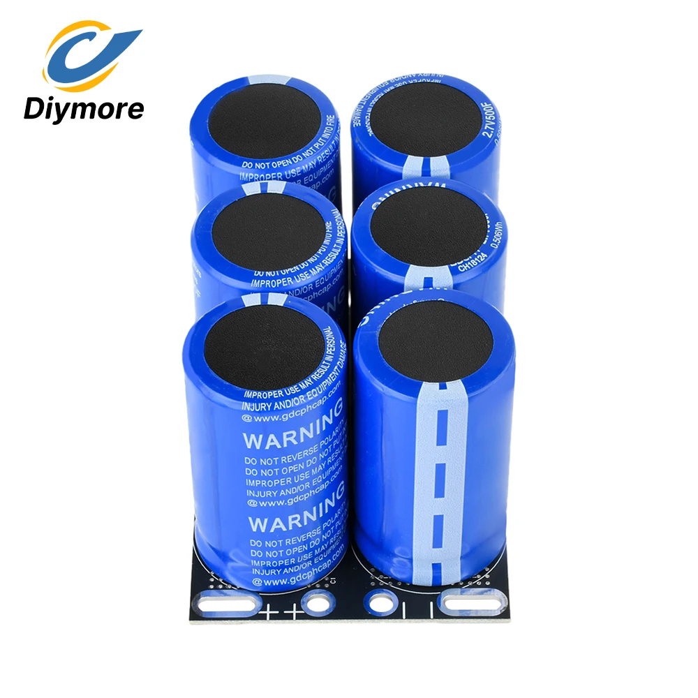 16V‑83F Super Farad Capacitor Bank 2.7V 500f 6Pcs/1set Protection