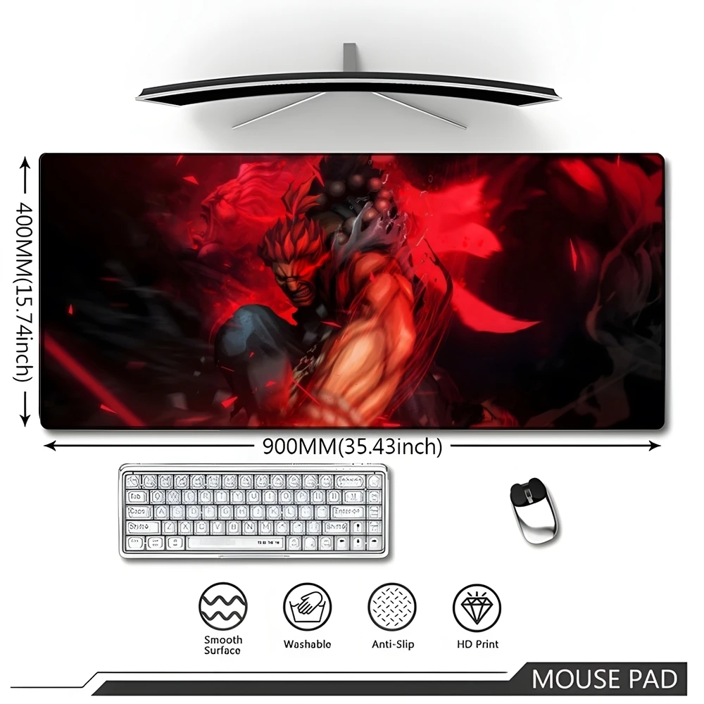 Imagem -06 - Oni-large Gaming Mouse Pad Gamer Mat Computador Bloqueio Borda Mousepad Acessórios de Mesa Escritório 700x400