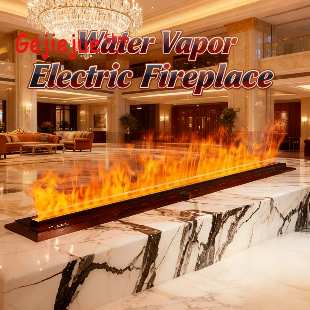 スマートホームTuyaアプリ遠隔操作暖炉、高級ホテルスタイル寝室用暖炉、雰囲気照明水蒸気暖炉