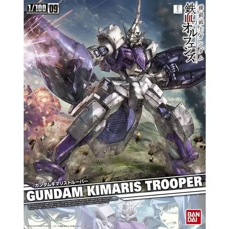 100% ORIGINAL BANDAI GENUINE TV 1/100 GUNDAM KIMARIS TROOPER ACTION ANIME FIGURE COLLECTIBLE ORNAMENTS GIFTS FOR CHILDREN