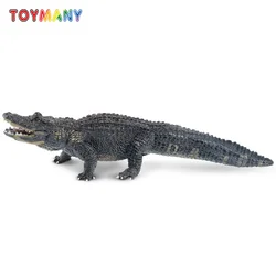 Toymany Simulation Alligator Wildlife Animal Model Toy Mini Figures Dolls Action Figurines Toys Children Gift Cake Decoration