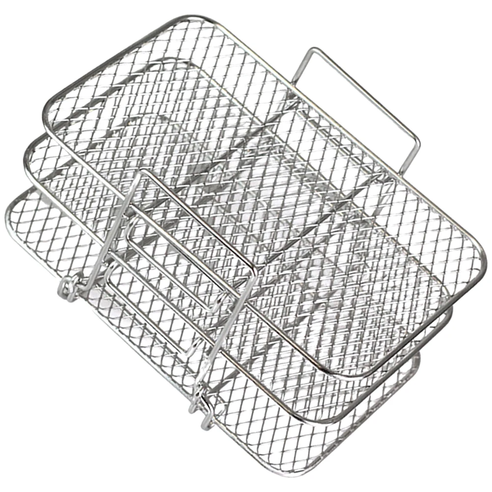 ثلاث طبقات مقلاة هوائية رف شواء ملحق فرن كهربائي قابل للفصل ديهيدراتور الفولاذ المقاوم للصدأ شواء شبكات استبدال