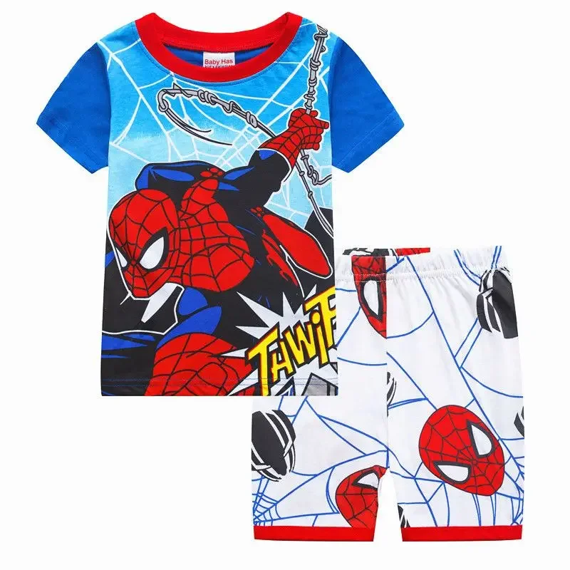 Iron Hero Cosplay Pijamas Conjuntos para meninas, 100% algodão, casual, roupas esportivas infantis, Mickey Costumes, bebê