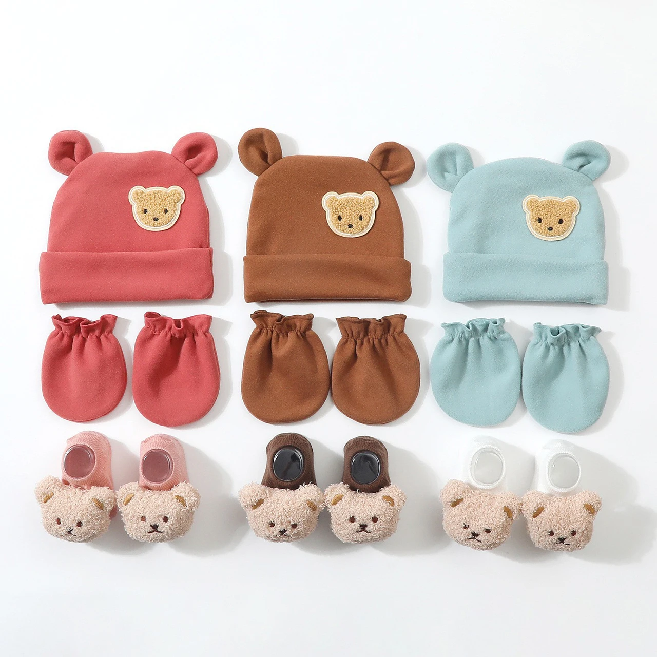 3Pcs Baby Beanie Hat Gloves So - Baby Hat Beanie review and price
