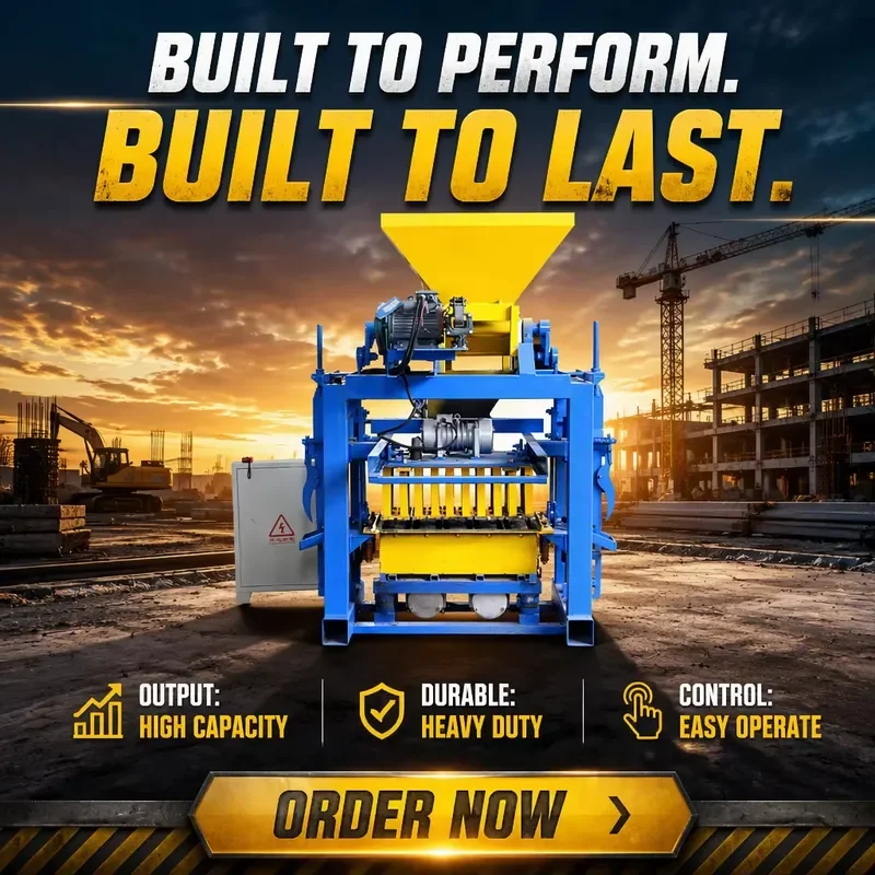 QTJ4-35 Semi Automatic Brick Block Making Machine for Small Business Hollow Concrete Pavers