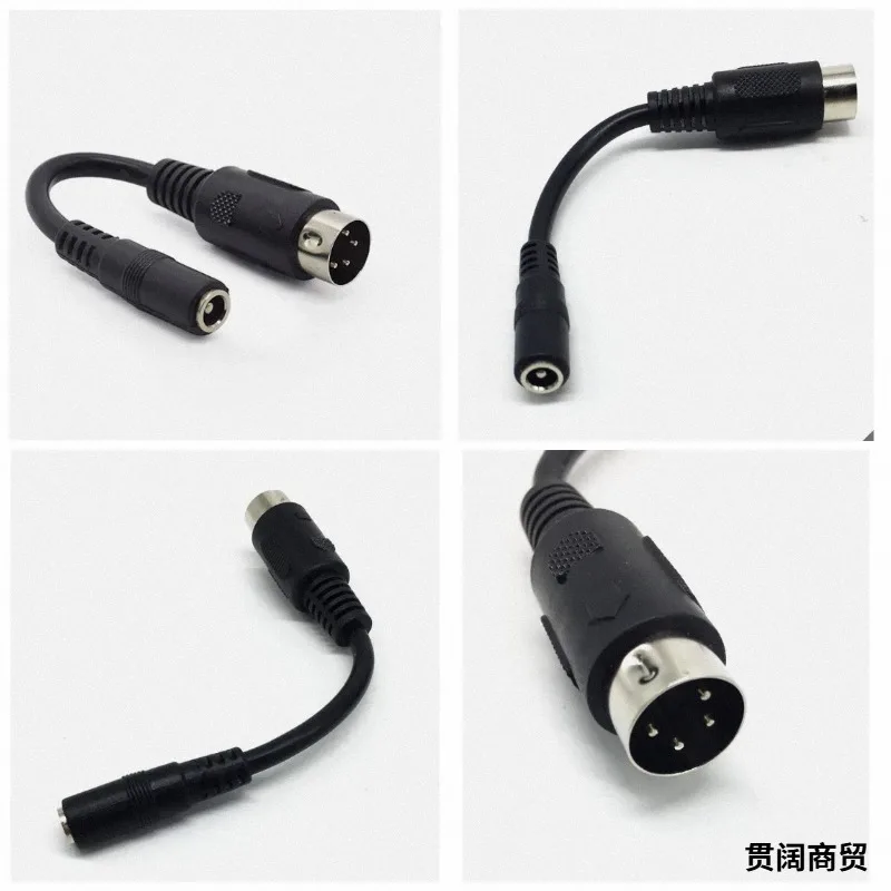 HJY...NN 5.5x2.5mm to 4 Pin Din AC Power Adapter Converter for Korg Triton LE61 LE76 LE88