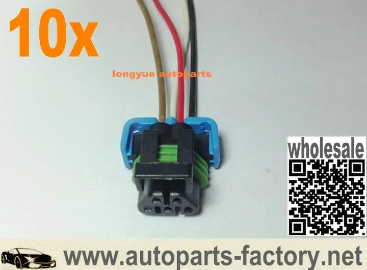 10pcs Oxygen O2 Sensor Female Harness Connector For 05-12 LS2 LS3 LS7 Camaro Corvette