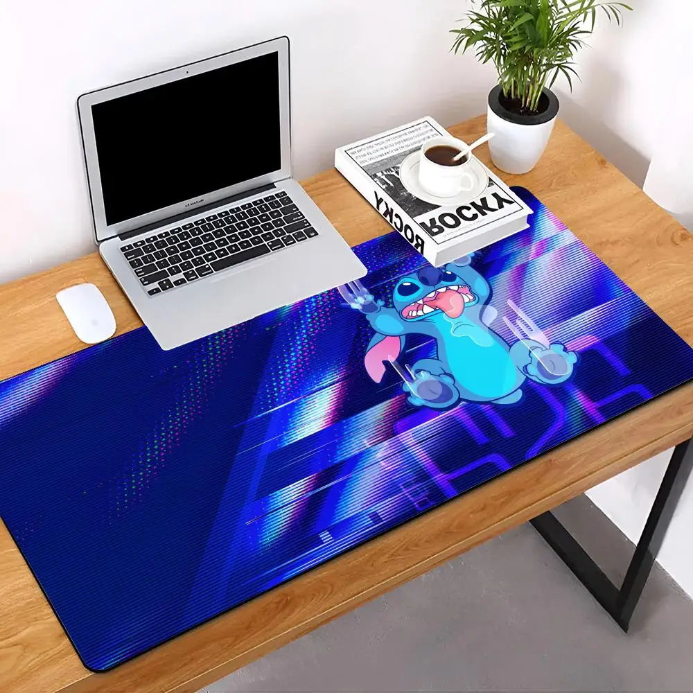 Disney 626 Stitch MINISO Mouse Pad E-sports Players Desk Mat With Pad Gaming Accessories Prime Gaming Keyboard Pad XXL 90x40cm