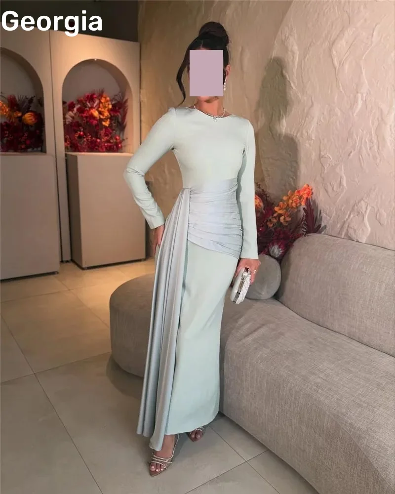 Birthday Dresses Luxury Customize Sweetheart Dress Women Elegant Luxury A-Line Floor-Length Ruffle Long Sleeves Vestidos De Fest