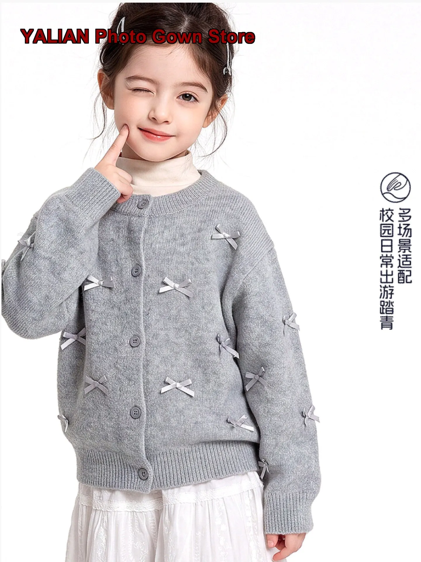 Girls Unique Beautiful Autumn Knit Top Older Kids Spring Autumn