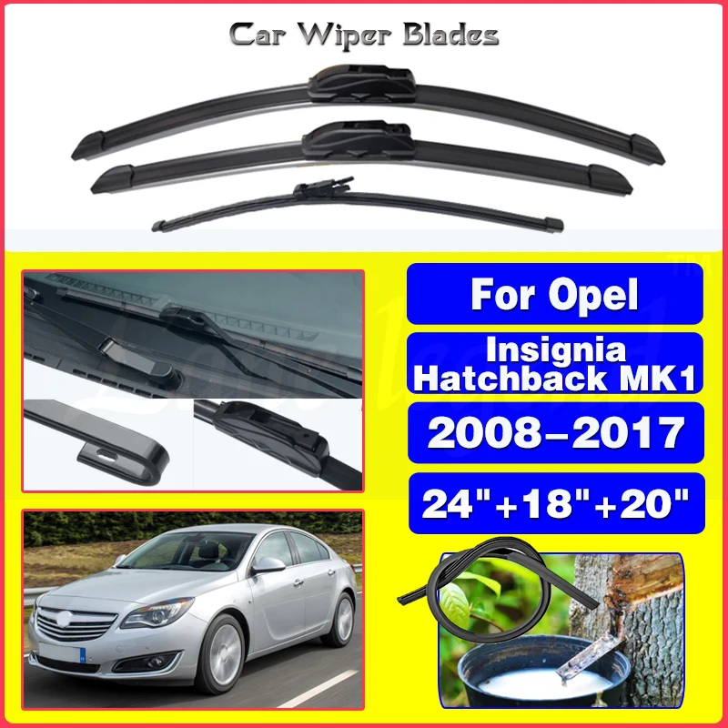 

Car Wiper For Opel Insignia Hatchback MK1 2008 - 2017 Front Rear Wiper Blades Windshield Windscreen Window 24"+18"+20"