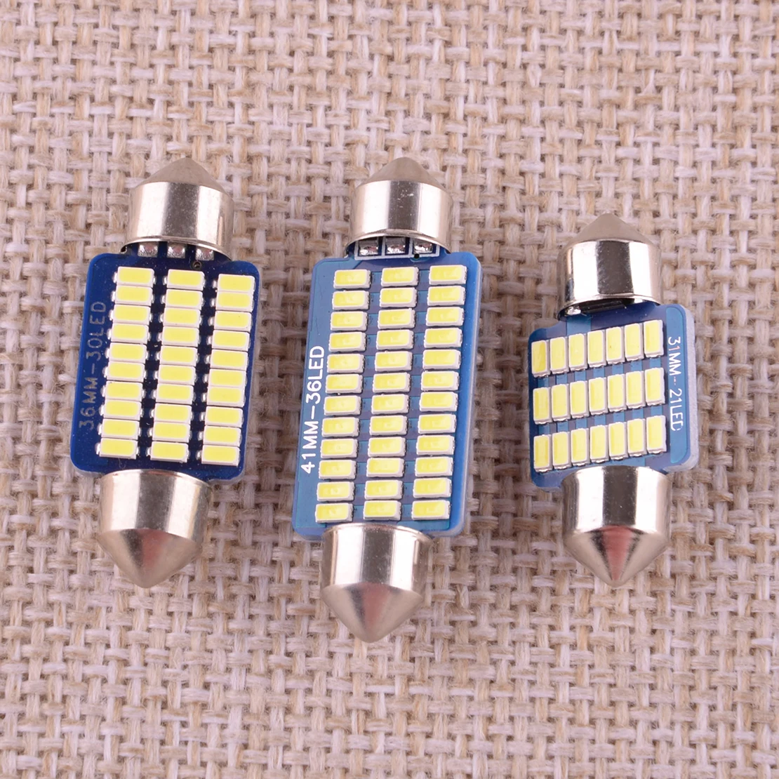 Car Auto White LED Interior Map Dome Light Bulb Package Kit Fit for Toyota Corolla 2003 2004 2005 2006 2007 2008 New