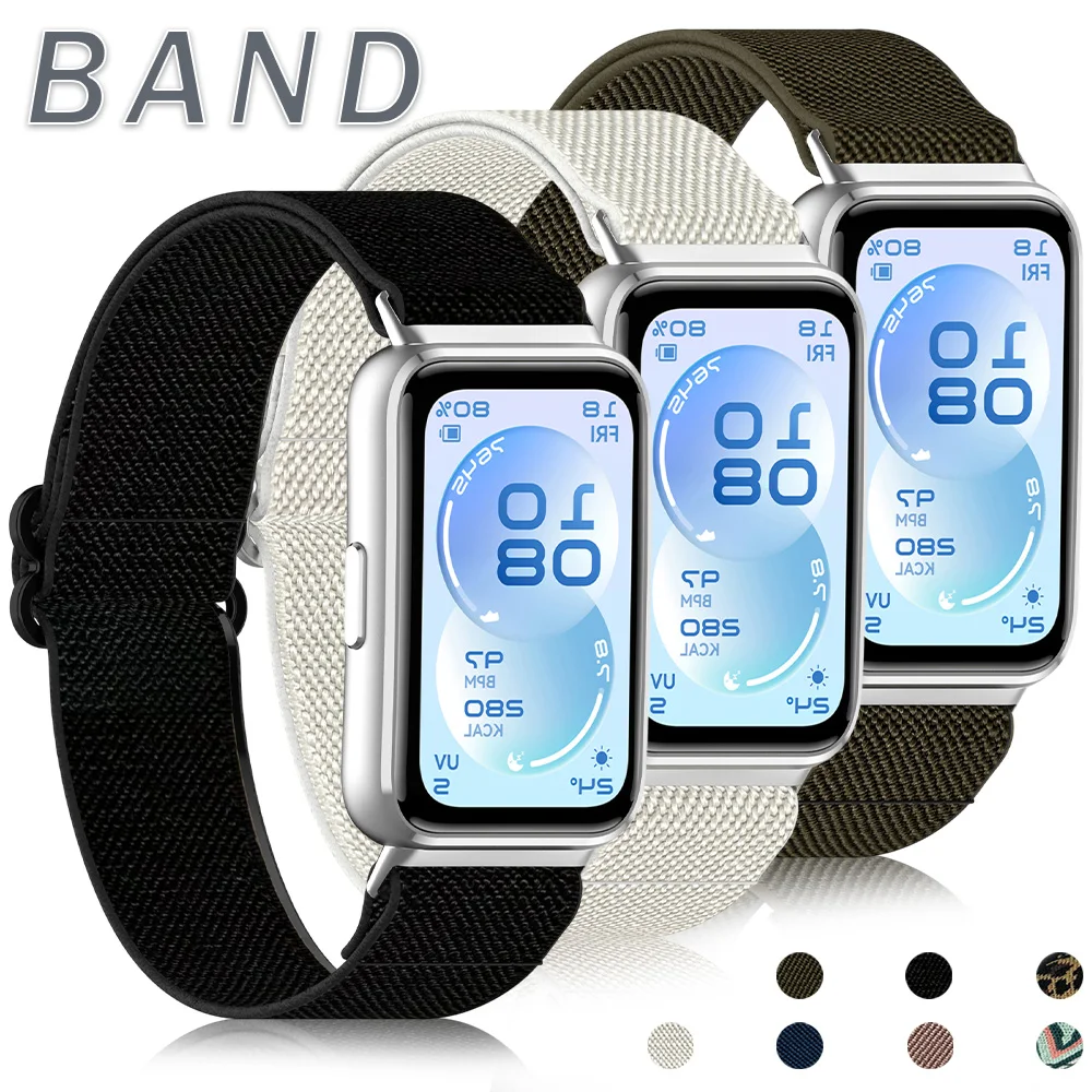 1-2PCS Nylon-Schlaufenband für Huawei Band 11 Pro/11 Ersatzarmband Correa für Huawei Band 11 NFC Smart Armband Zubehör