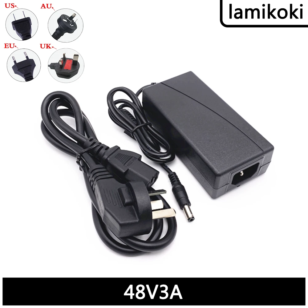 48V 3A Power Adapter 48V POE Switch Power Led Stage Light Power Supply 144W