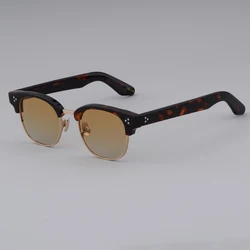 Occhiali da sole Vintage di marca uomo ovale quadrato Lemtosh occhiali da sole donna Luxury Brand Vintage acetato Frame Driving Travel TINIF