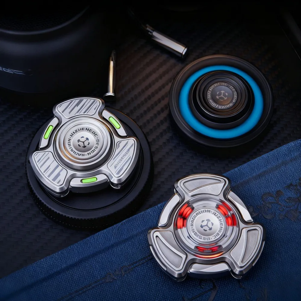 JUZHEDC 안티 스트레스 피젯 스피너 오픈 네일 자이로 티타늄 지르코늄 DIY 오피스 불안 해소 장치 손끝 익스트림 스포츠