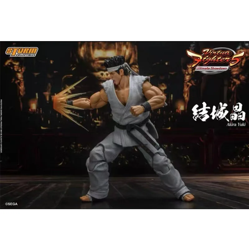En Stock, juguetes originales de tormenta SGVF01 1/12 Virtua Fighter 5 AKIRA YUKI, juego completo de 6 figuras de acción de Anime, modelo de juguete
